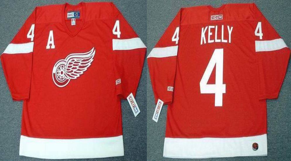 2019 Men Detroit Red Wings #4 Kelly Red CCM NHL jerseys->detroit red wings->NHL Jersey